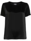 's Max Mara Rebecca Satin T-shirt In Schwarz