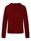 S Max Mara 라운드 넥 스웨터 In Red