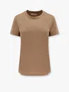 S Max Mara Reno Cotton T-shirt In Beige
