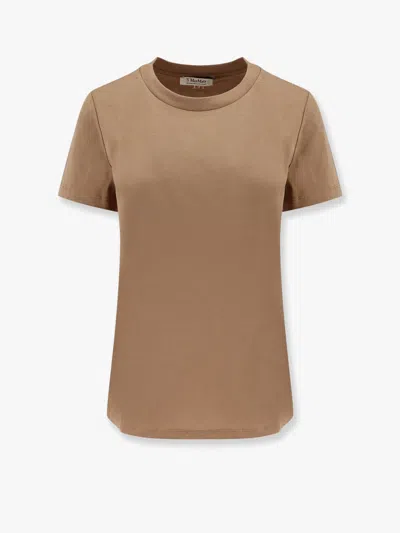 S Max Mara Reno Cotton T-shirt In Beige
