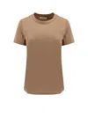 S Max Mara Reno Cotton T-shirt In Beige
