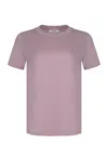 S Max Mara Cotton T-shirt In Rosa Antico