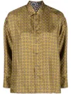 's Max Mara Reversible Graphic-print Shirt In Green