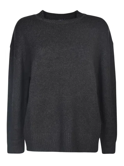 's Max Mara Rib Trim Oversized Knit Sweater In Grey