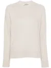 S Max Mara Ribbed-knit Jumper In Neutrals