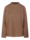 S Max Mara Ribbed-knit Sweater In Brown