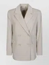 's Max Mara Ribbed Velvet Jacket Striped Lapels