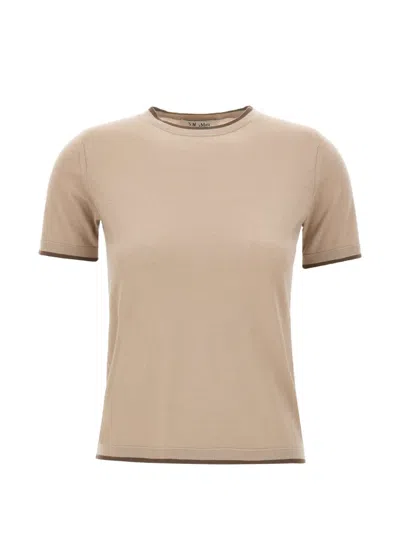 S Max Mara Ribbed-trim Wool Sweater In Neutral