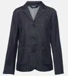 's Max Mara Robin Denim Blazer In Blue