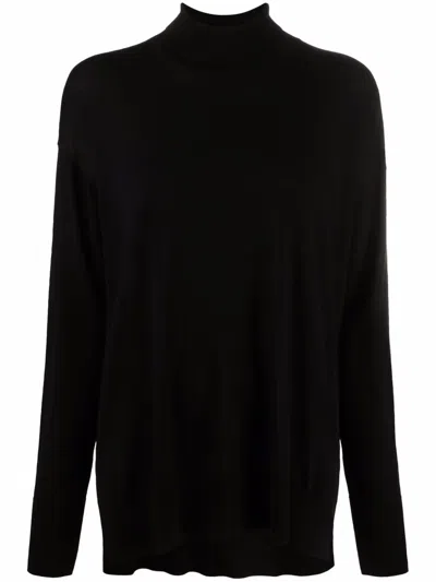 's Max Mara Roll-neck Knit Jumper In Black