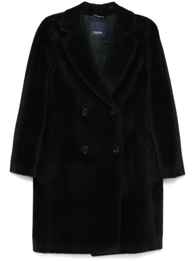 S Max Mara Roseto Coat In Black
