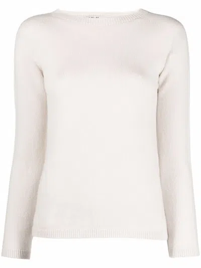 S Max Mara Round Neck Jumper In Neutrals