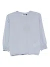 S Max Mara Round-neck Wool Top In Blue