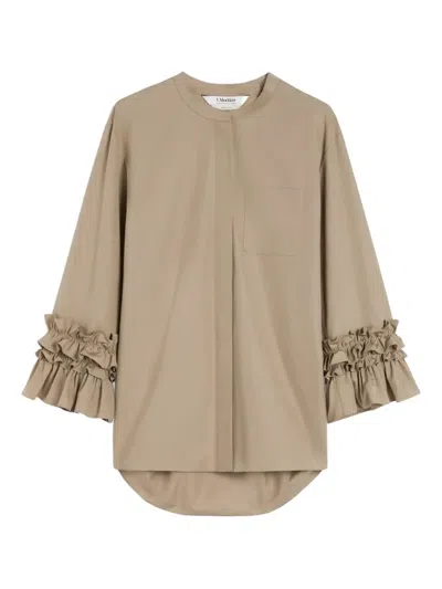 S Max Mara Ruffle-sleeve Shirt