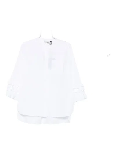 's Max Mara Ruffled Pocket Shirt In White