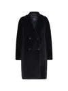 S Max Mara Alpaca Virgin Wool Fitted Jacket In Blue