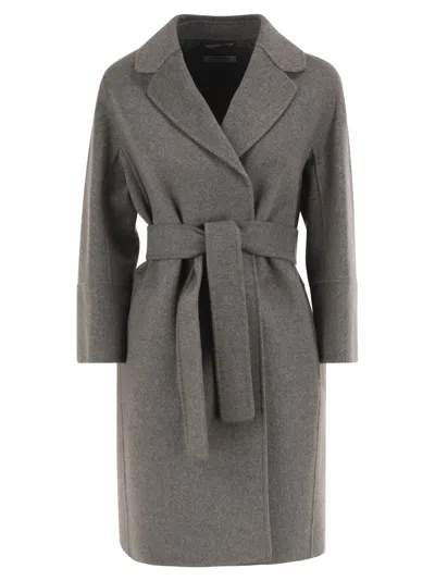 S Max Mara S Maxmara Arona Virgin Wool Coat In Grey