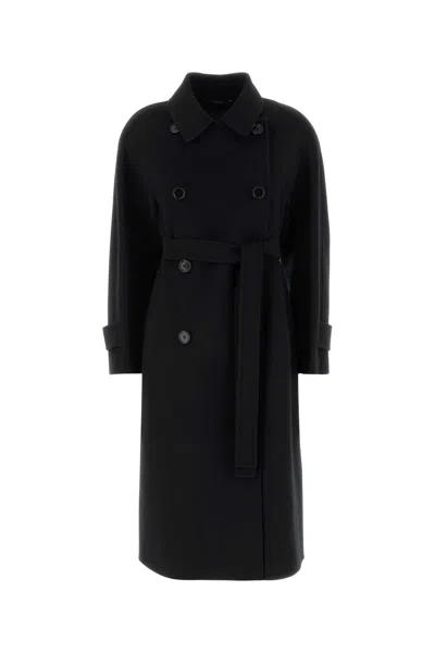 S Max Mara S Maxmara Black Wool Samanta Coat