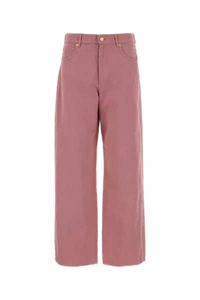 S Max Mara S Maxmara Cotton-linen Onorata Pant In Pink