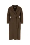 S Max Mara S Maxmara Mud Wool Esturia Jacket In Brown