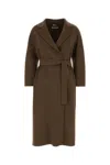 S Max Mara S Maxmara Mud Wool Esturia Jacket In Brown