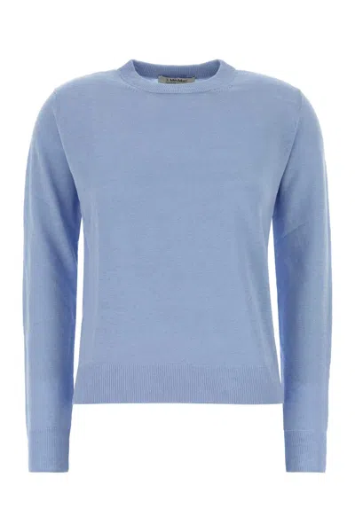 S Max Mara S Maxmara Fervore Linen Sweater In Light Blue