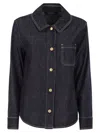 S Max Mara Denim Shirt In Blue