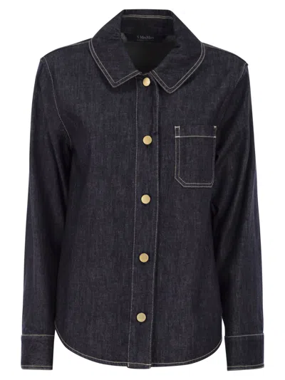 's Max Mara S Maxmara Smmenfasi - Cotton Denim Shirt In Blue