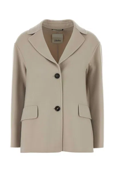 S Max Mara S Maxmara Virgin Wool Blazer In Neutral