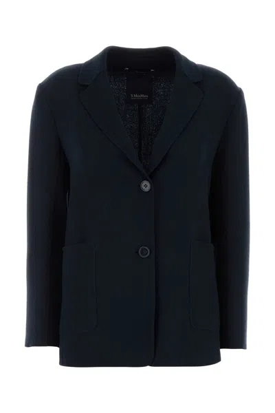 S Max Mara S Maxmara Wool Blazer In Blue