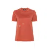 S Max Mara Slogan-print Cotton T-shirt In Orange