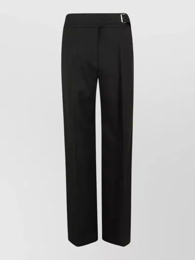 S Max Mara Salita Wide Leg Pants Belted Waist In Black