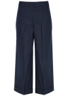 's Max Mara Salix Linen Trousers In Navy