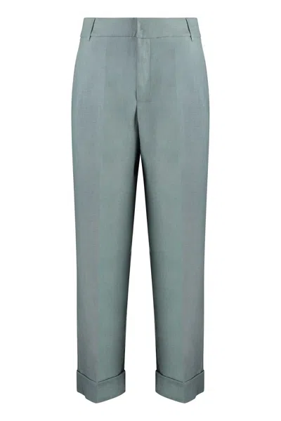 's Max Mara S Max Mara Salix Wide-leg Trousers In Blue
