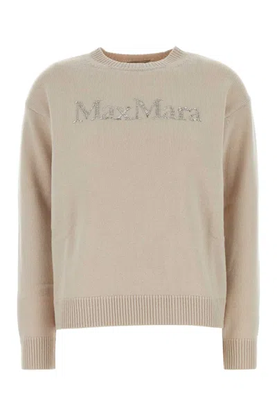 's Max Mara Sand Wool Blend Kassel Sweater In Neutral