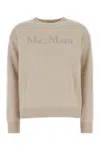 S Max Mara Kassel Logo Knit Crewneck Sweater In White