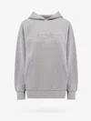 S Max Mara Hooded Knitwear With Front Pouch Pocket In Grey