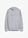 S Max Mara Hooded Knitwear With Front Pouch Pocket In Grey