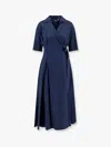 's Max Mara Waist Belt Pleated Wrap Dress