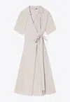's Max Mara Sarah Midi Wrap Dress In White
