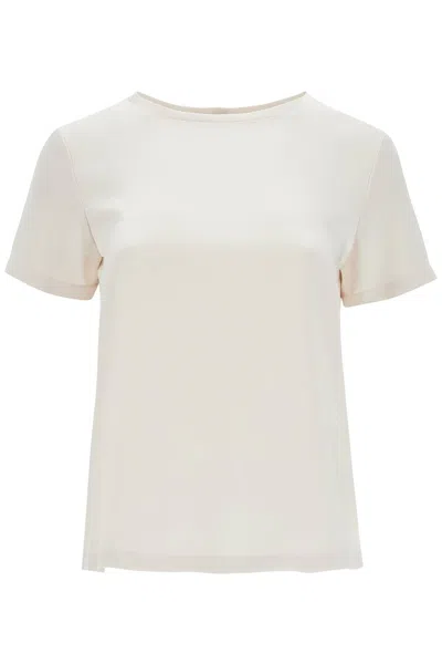 's Max Mara Satin Rebecca Top For Women In White