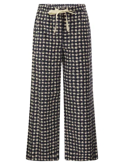 'S MAX MARA S MAX MARA SCACCO COTTON POPLIN TROUSERS