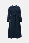 S Max Mara Virgin Wool Double-breasted Coat In Blue