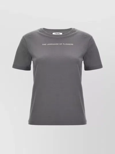 's Max Mara Serene Crew Neck Graphic Print T-shirt In Gray