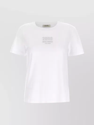 's Max Mara Serene Crew Neck Printed T-shirt In White