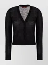 Shop 's Max Mara Sheer Fabric V Neckline Cardigan