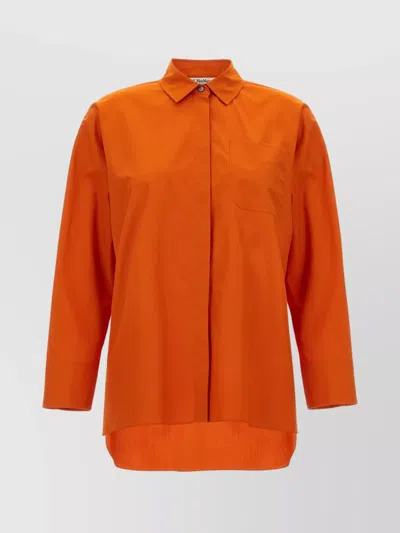 S MAX MARA 'SHIRT COLLARED NECK FRONT POCKET LONG SLEEVES'