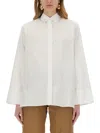 S Max Mara Wide Shirt "marika" In White