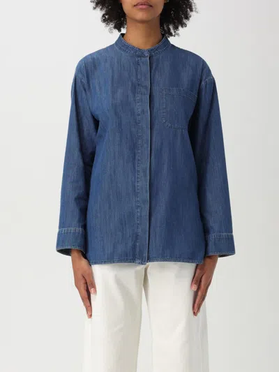 S Max Mara Max Mara's Denim Shirt In Blue