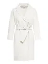 S Max Mara Arona Wool Belted Coat In Grey